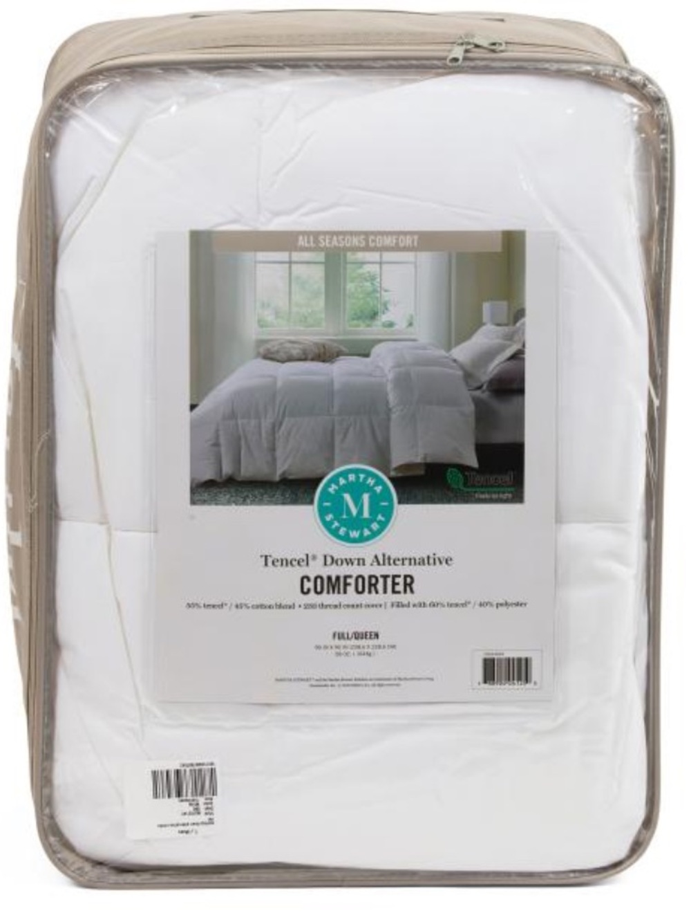 Martha Stewart White Tencel Down Alternative Comforter